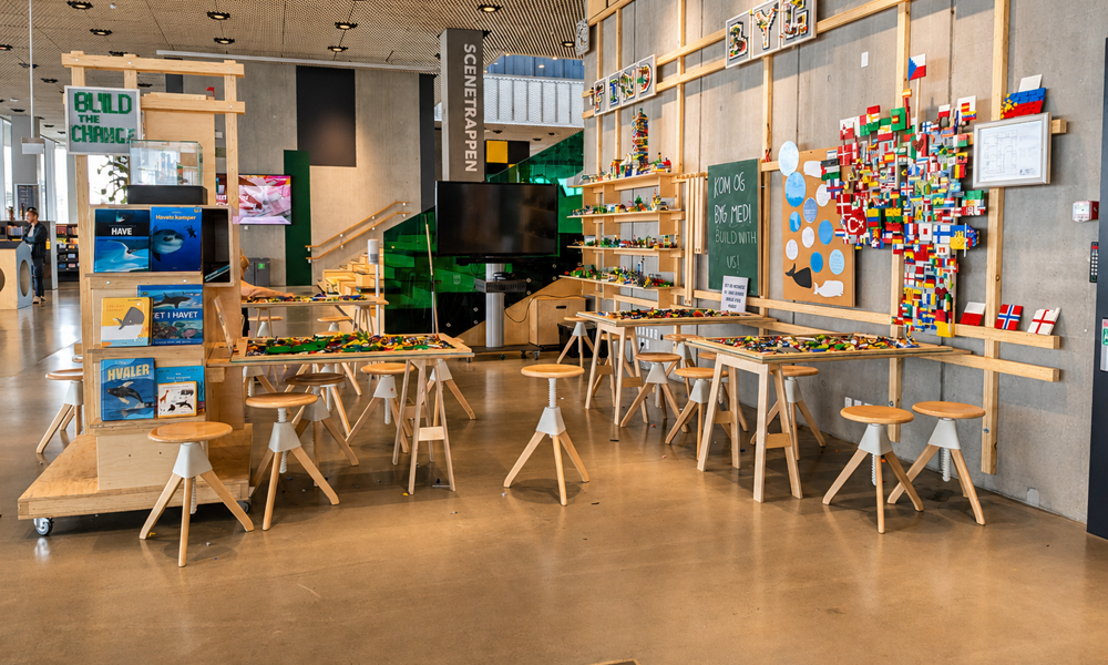 Byggeudfordring i LEGO-værkstedet